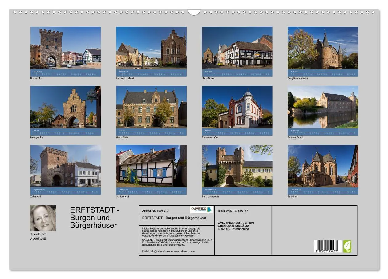 Bild: 9783457840177 | ERFTSTADT - Burgen und Bürgerhäuser (Wandkalender 2026 DIN A2...