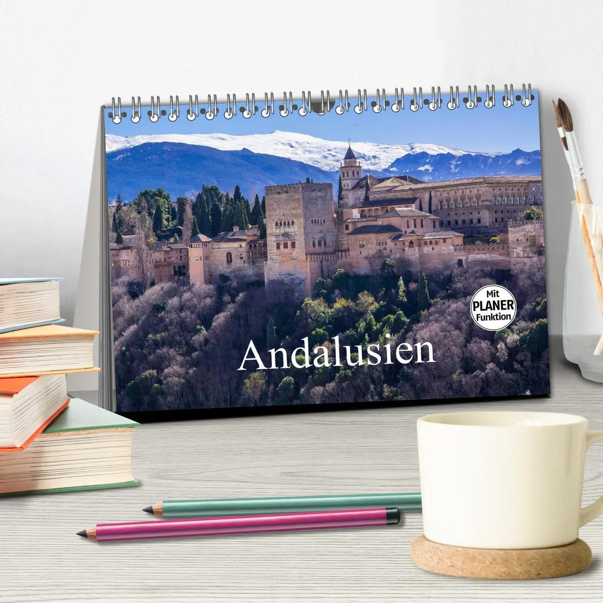 Bild: 9783516000177 | Andalusien (Tischkalender 2026 DIN A5 quer), CALVENDO Monatskalender