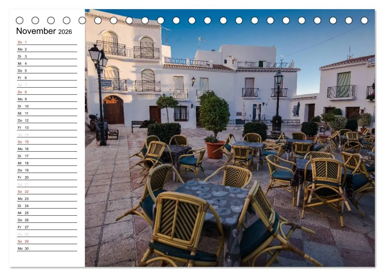 Bild: 9783516000177 | Andalusien (Tischkalender 2026 DIN A5 quer), CALVENDO Monatskalender
