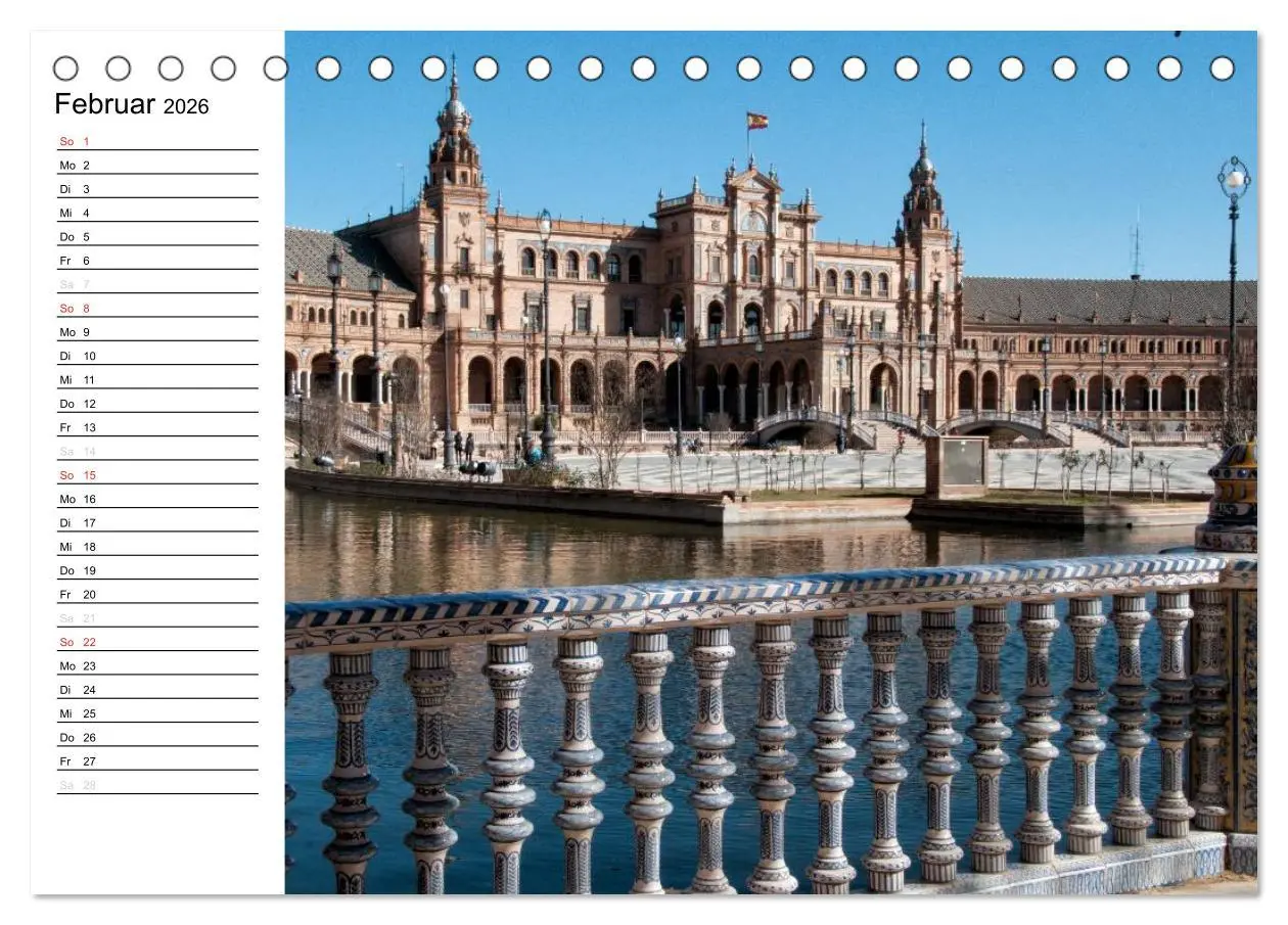 Bild: 9783516000177 | Andalusien (Tischkalender 2026 DIN A5 quer), CALVENDO Monatskalender