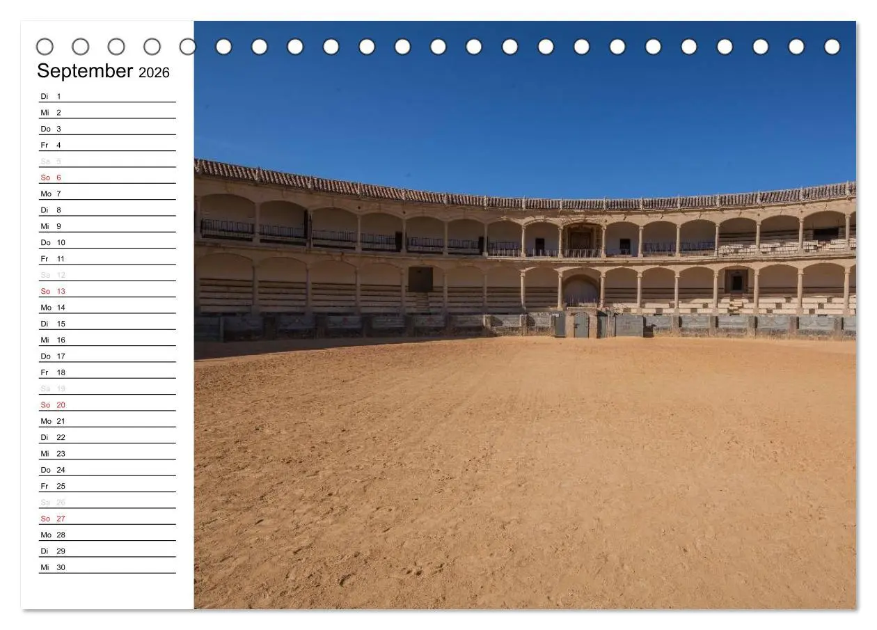 Bild: 9783516000177 | Andalusien (Tischkalender 2026 DIN A5 quer), CALVENDO Monatskalender