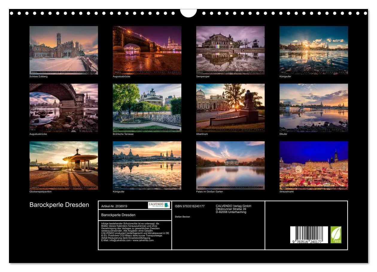 Bild: 9783516240177 | Barockperle Dresden (Wandkalender 2026 DIN A3 quer), CALVENDO...