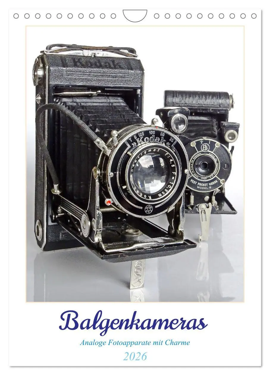 Cover: 9783516310177 | Balgenkameras - Analoge Fotoapparate mit Charme (Wandkalender 2026...