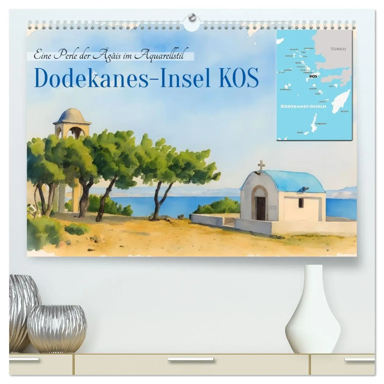 Cover: 9783516620177 | Dodekanes-Insel Kos (hochwertiger Premium Wandkalender 2026 DIN A2...