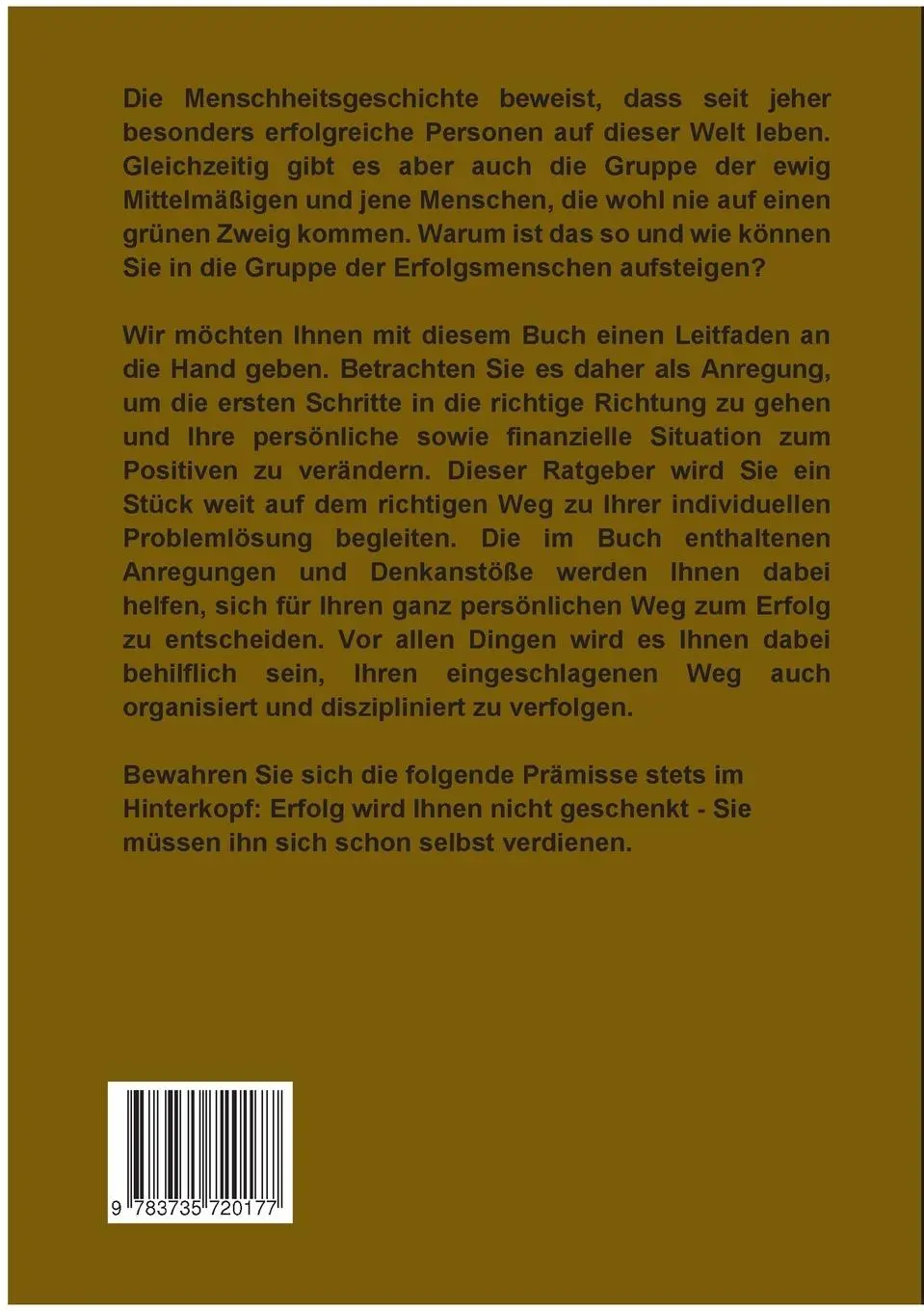 Rückseite: 9783735720177 | Die 11 Puzzle-Teile des Erfolges - Warum positives Denken alleine...