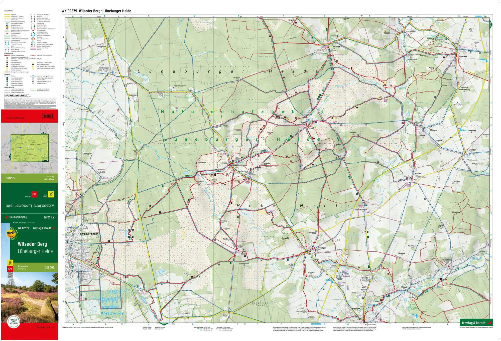Bild: 9783707920277 | Wilseder Berg, Wanderkarte 1:25.000, freytag &amp; berndt, WK D2579 | KG