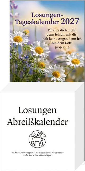 Cover: 9783780640277 | Losungen Tageskalender 2027 | Herrnhuter Brüdergemeine | Kalender