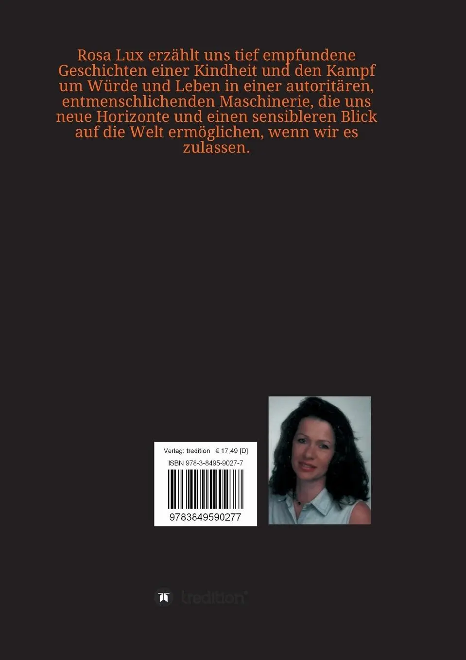 Rückseite: 9783849590277 | Meine Tante Rosa Luxemburg und andere Erzählungen | Rosa Lux | Buch