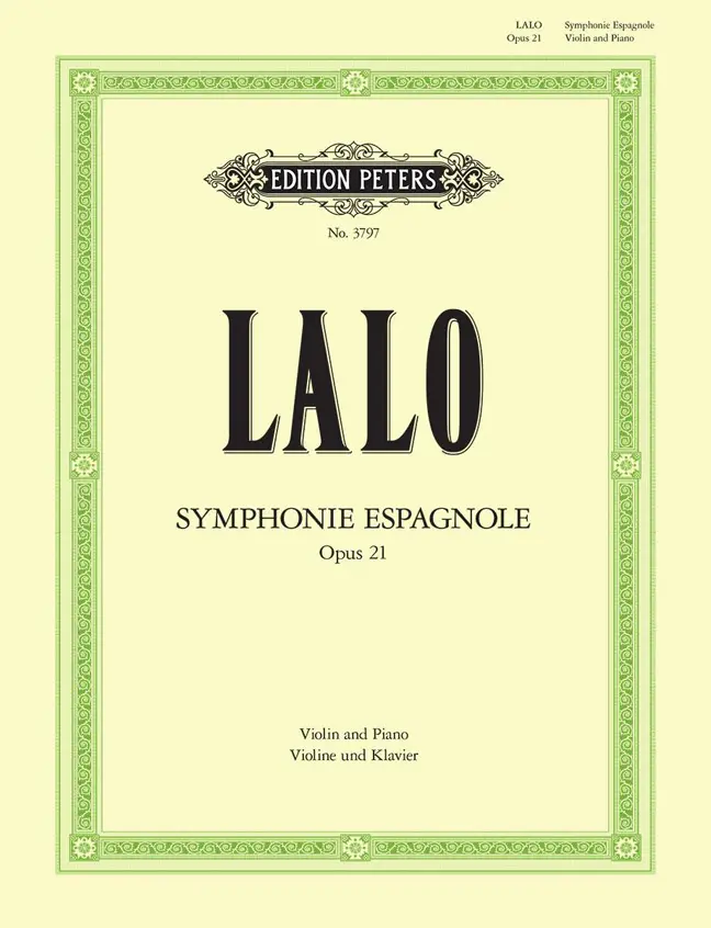 Cover: 9790577080277 | Symphonie Espagnole Op.21 | Edouard Lalo | Edition Peters Green Series