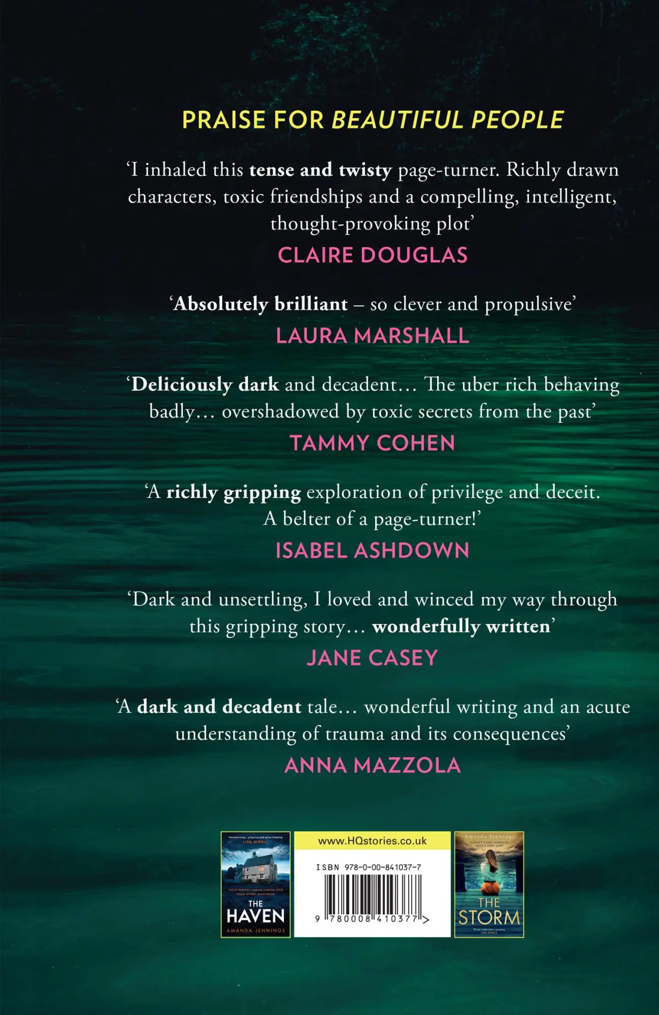 Rückseite: 9780008410377 | Beautiful People | Amanda Jennings | Buch | Englisch | 2024