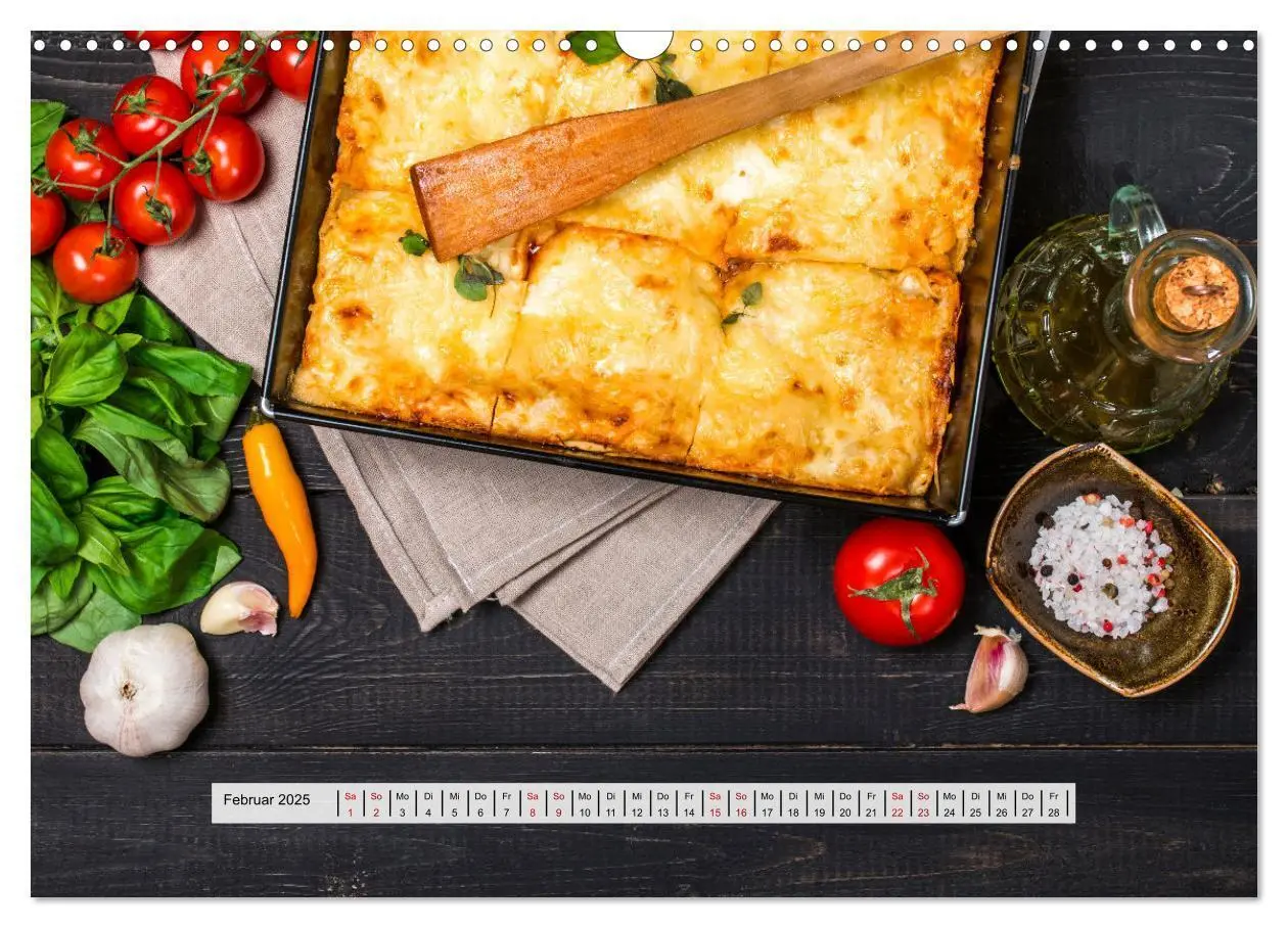 Bild: 9783435040377 | Mediterrane Küche - Gesund &amp; Lecker (Wandkalender 2025 DIN A3...