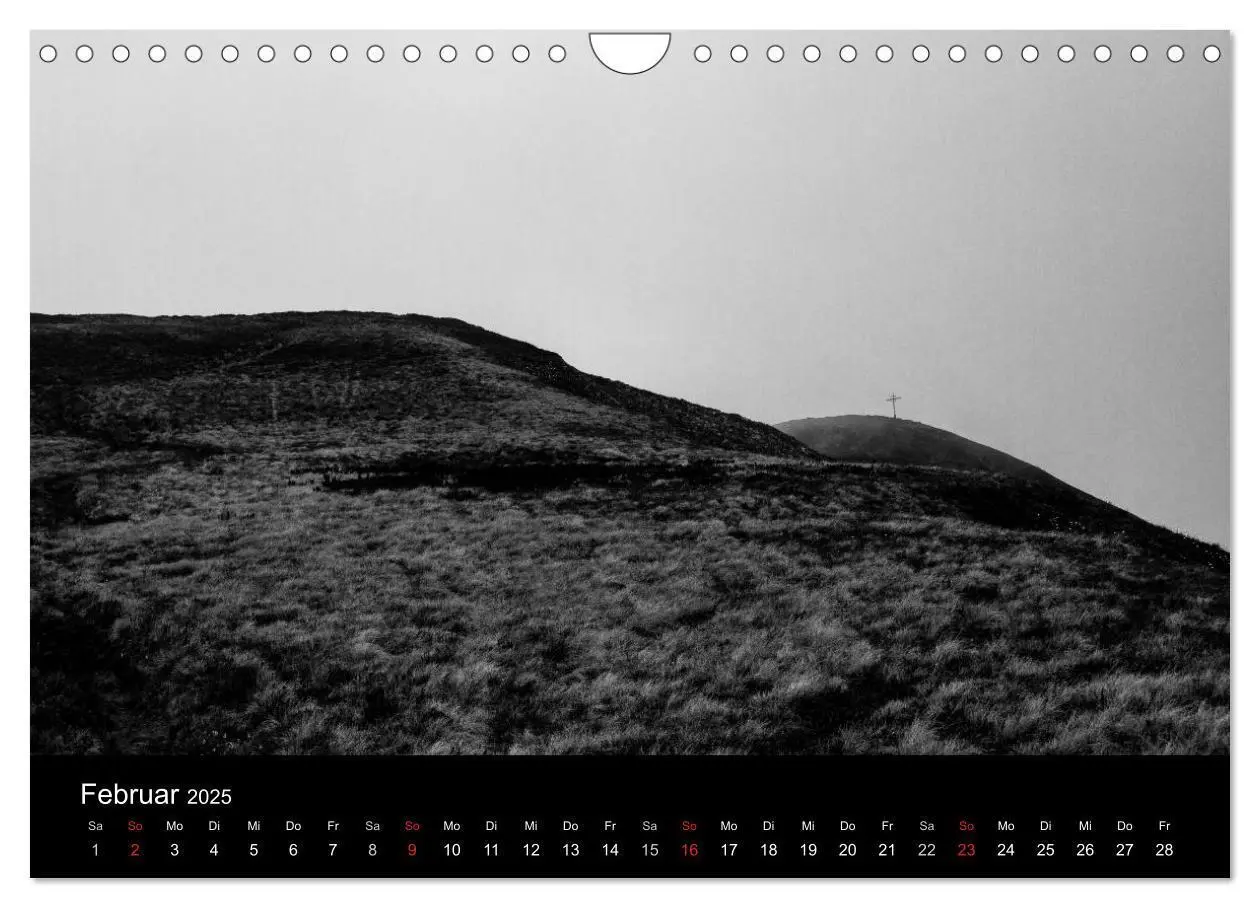 Bild: 9783435660377 | BERGE IN SCHWARZ WEISS (Wandkalender 2025 DIN A4 quer), CALVENDO...