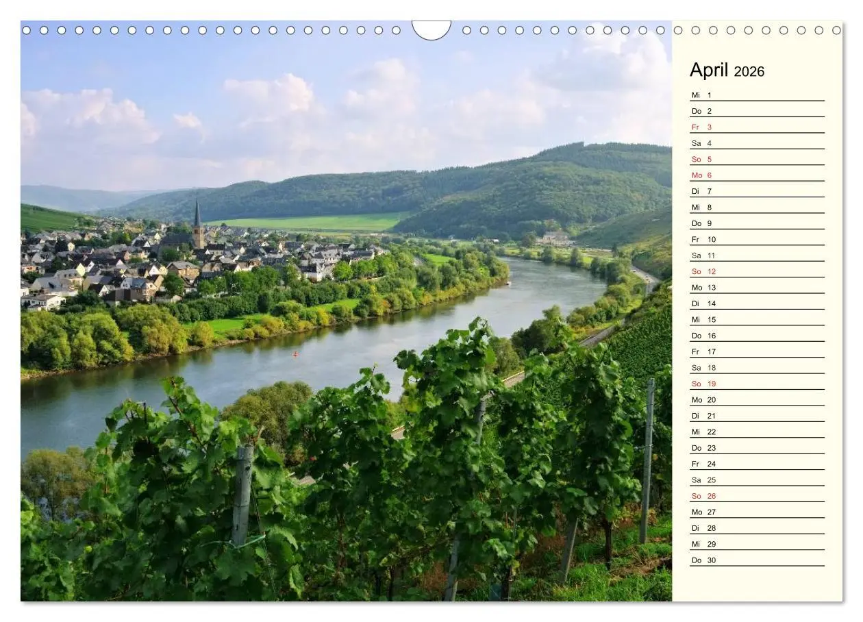 Bild: 9783457990377 | Entlang der Mosel (Wandkalender 2026 DIN A3 quer), CALVENDO...