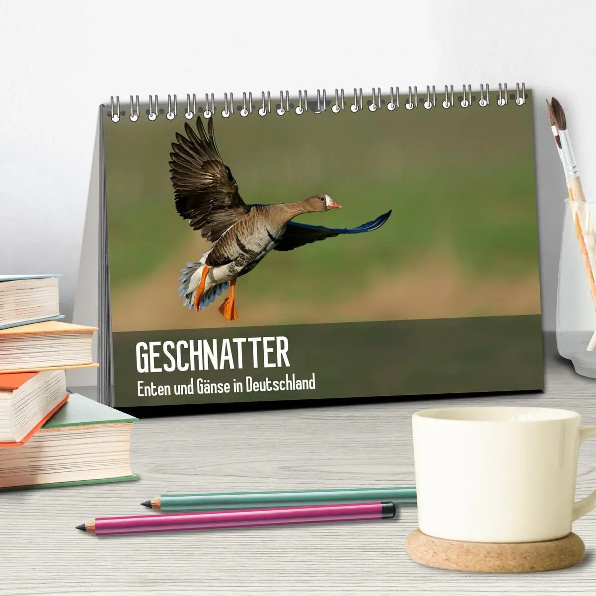 Bild: 9783516080377 | Geschnatter - Enten und Gänse in Deutschland (Tischkalender 2026...