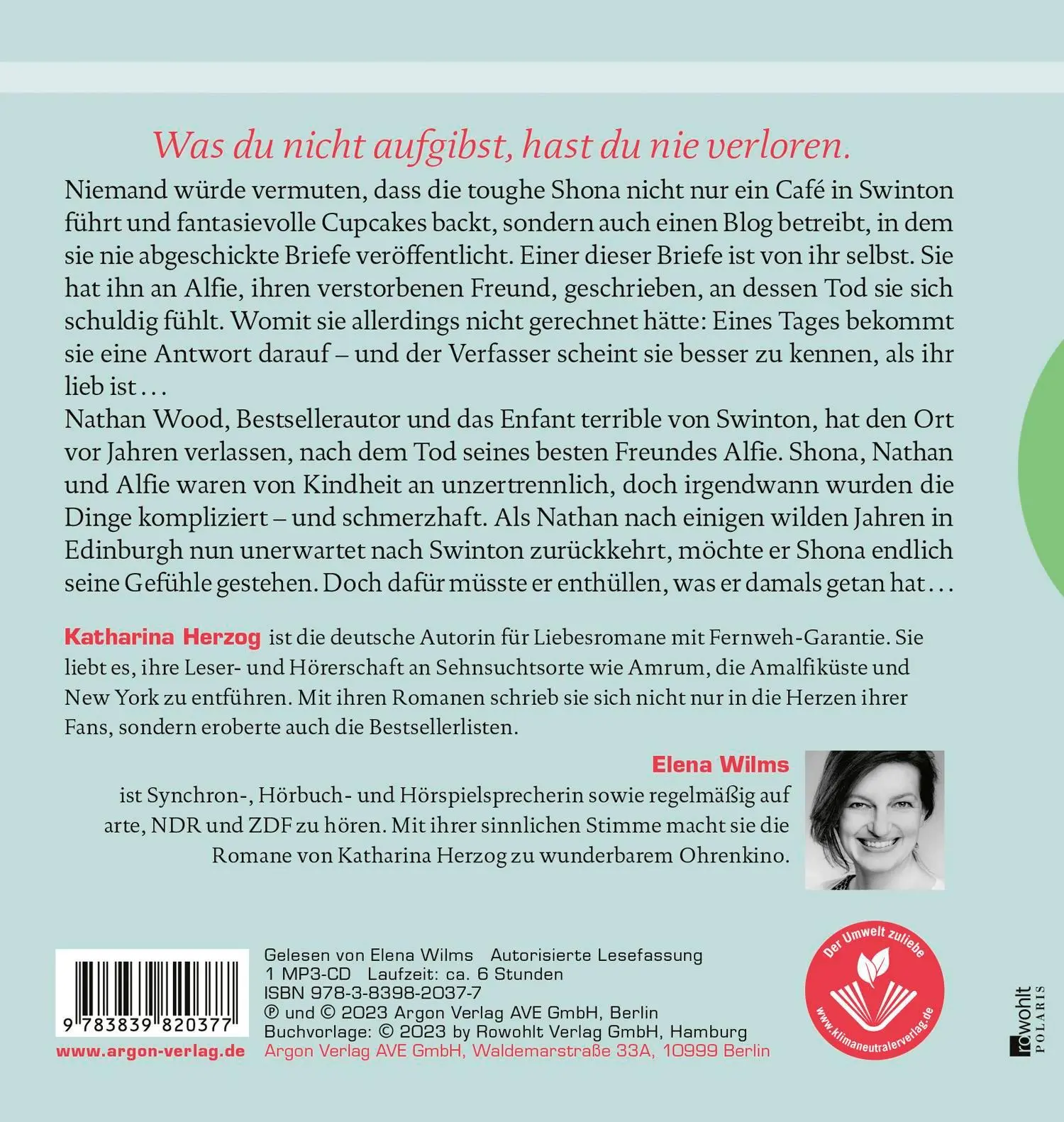 Rückseite: 9783839820377 | Das kleine Bücherdorf: Frühlingsfunkeln | Katharina Herzog | MP3
