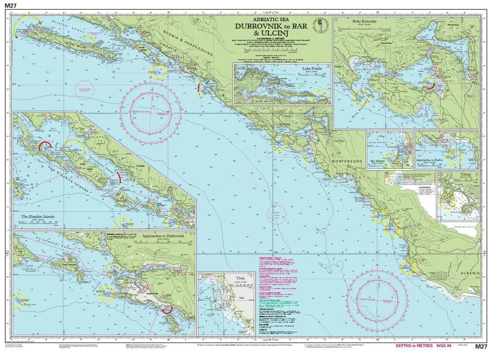 Bild: 9781786790477 | M27 Dubrovnik to Bar and Ulcinj | Imray M Series | (Land-)Karte | 2022