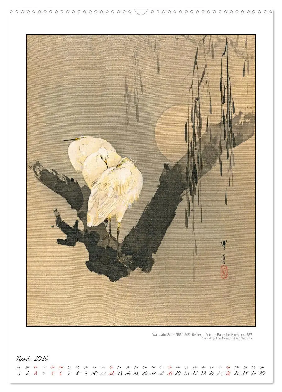 Bild: 9783457290477 | Watanabe Seitei - Japanische Tuschmalerei (Wandkalender 2026 DIN A2...