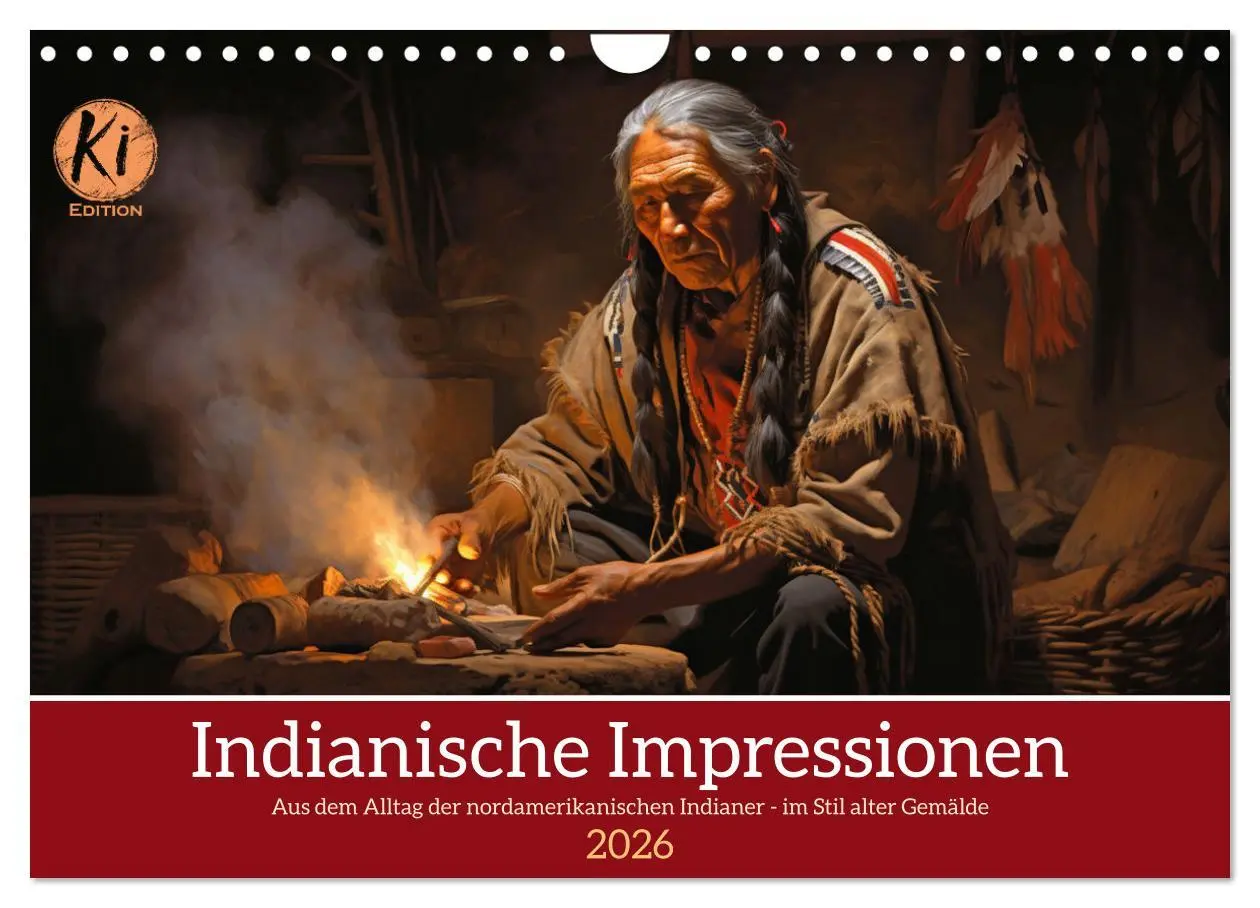 Cover: 9783457360477 | Indianische Impressionen (Wandkalender 2026 DIN A4 quer), CALVENDO...