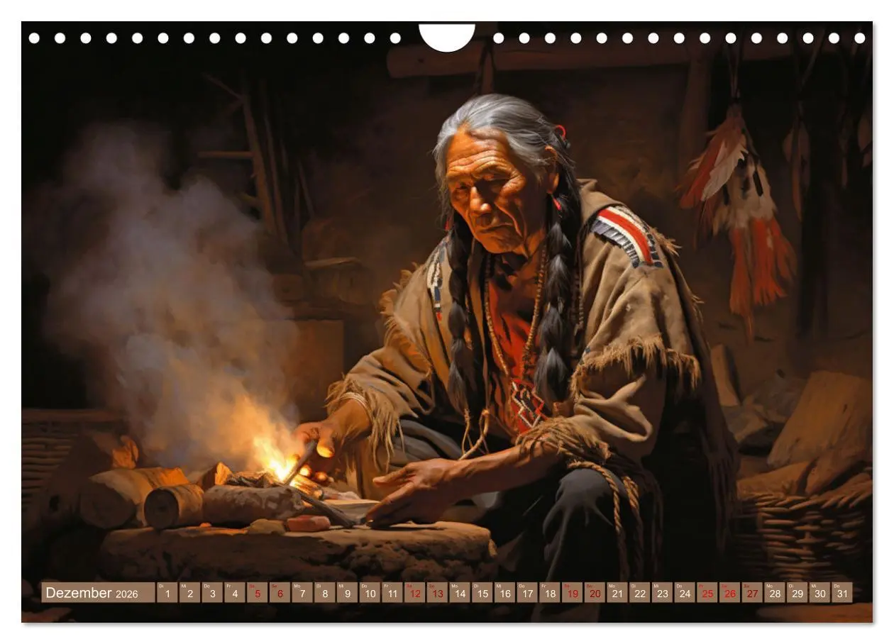 Bild: 9783457360477 | Indianische Impressionen (Wandkalender 2026 DIN A4 quer), CALVENDO...