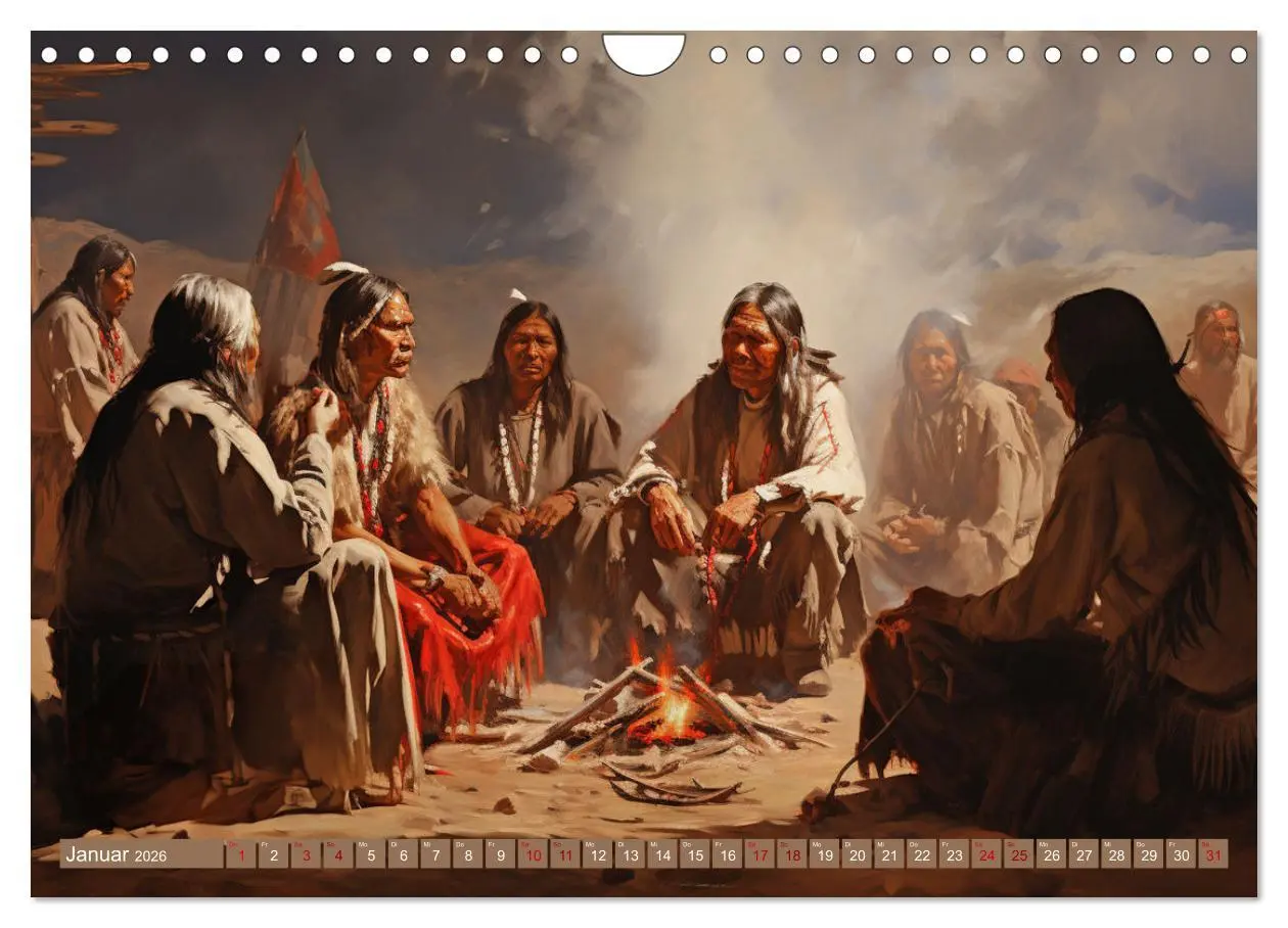 Bild: 9783457360477 | Indianische Impressionen (Wandkalender 2026 DIN A4 quer), CALVENDO...