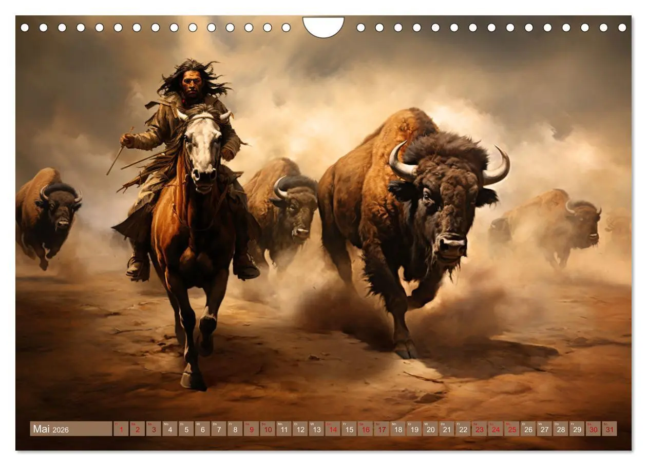 Bild: 9783457360477 | Indianische Impressionen (Wandkalender 2026 DIN A4 quer), CALVENDO...