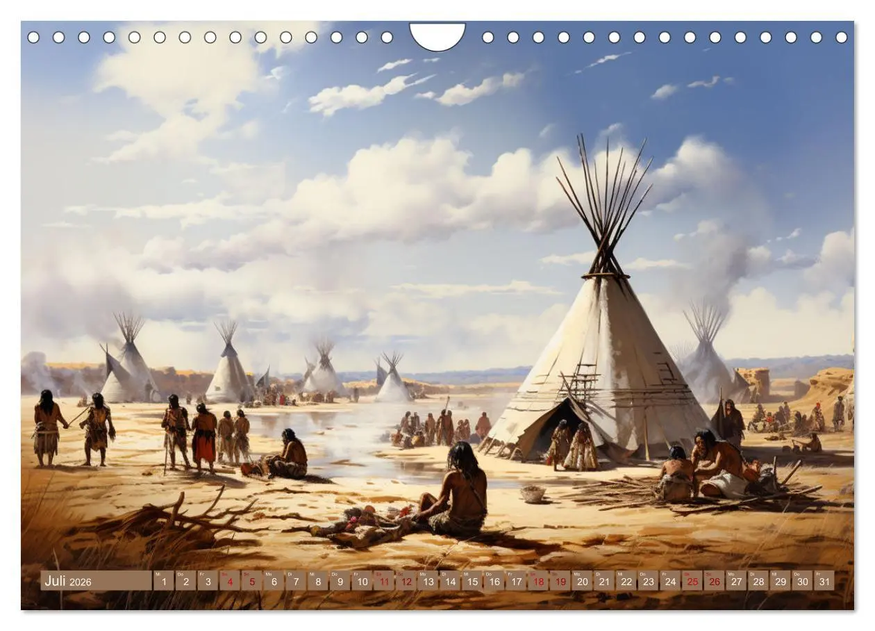 Bild: 9783457360477 | Indianische Impressionen (Wandkalender 2026 DIN A4 quer), CALVENDO...