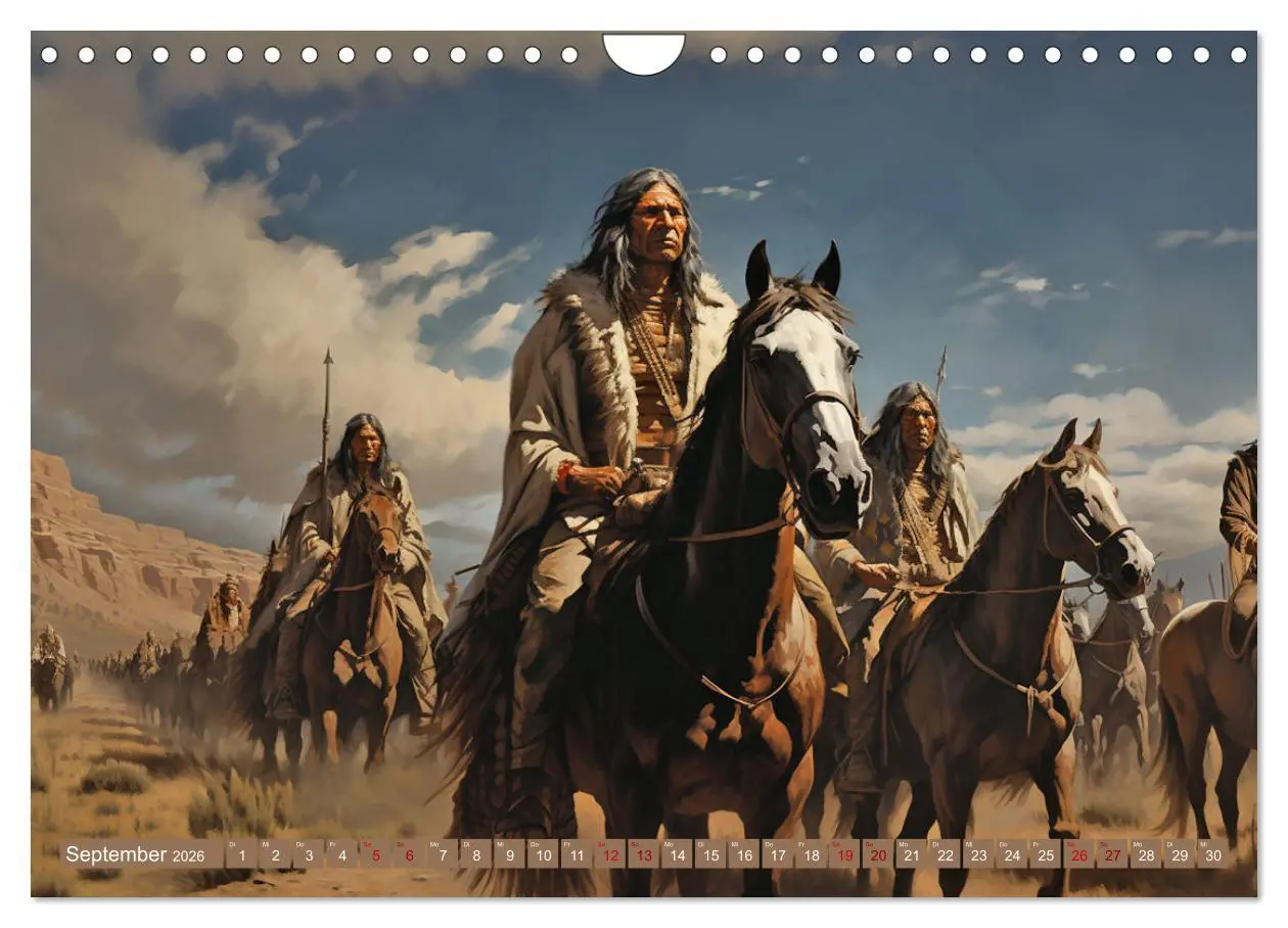 Bild: 9783457360477 | Indianische Impressionen (Wandkalender 2026 DIN A4 quer), CALVENDO...