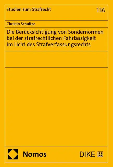 Cover: 9783756030477 | Die Berücksichtigung von Sondernormen bei der strafrechtlichen...