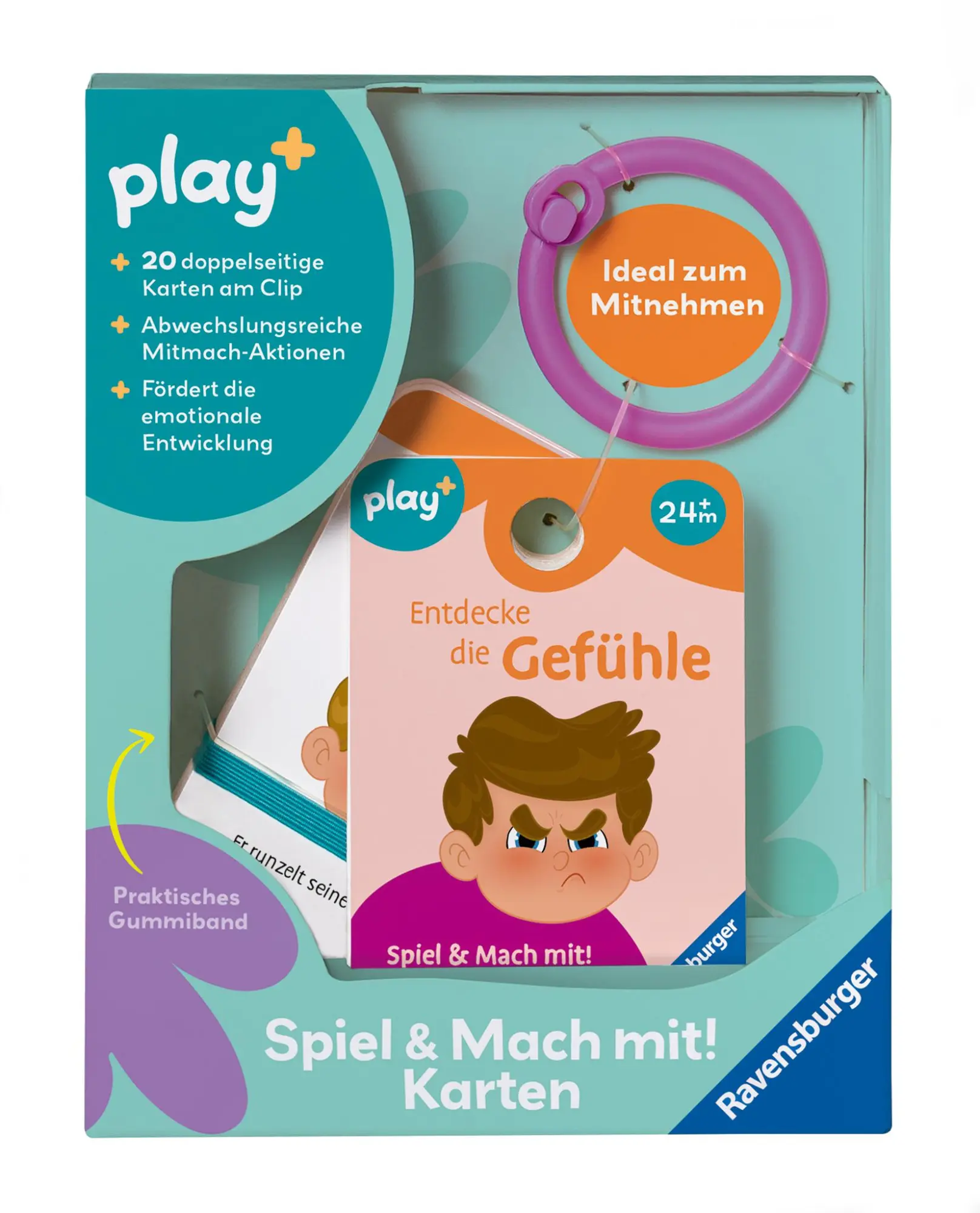 Cover: 4005555340577 | Play+ Spiel &amp; Mach mit! Karten: Entdecke die Gefühle - ab 2 Jahre