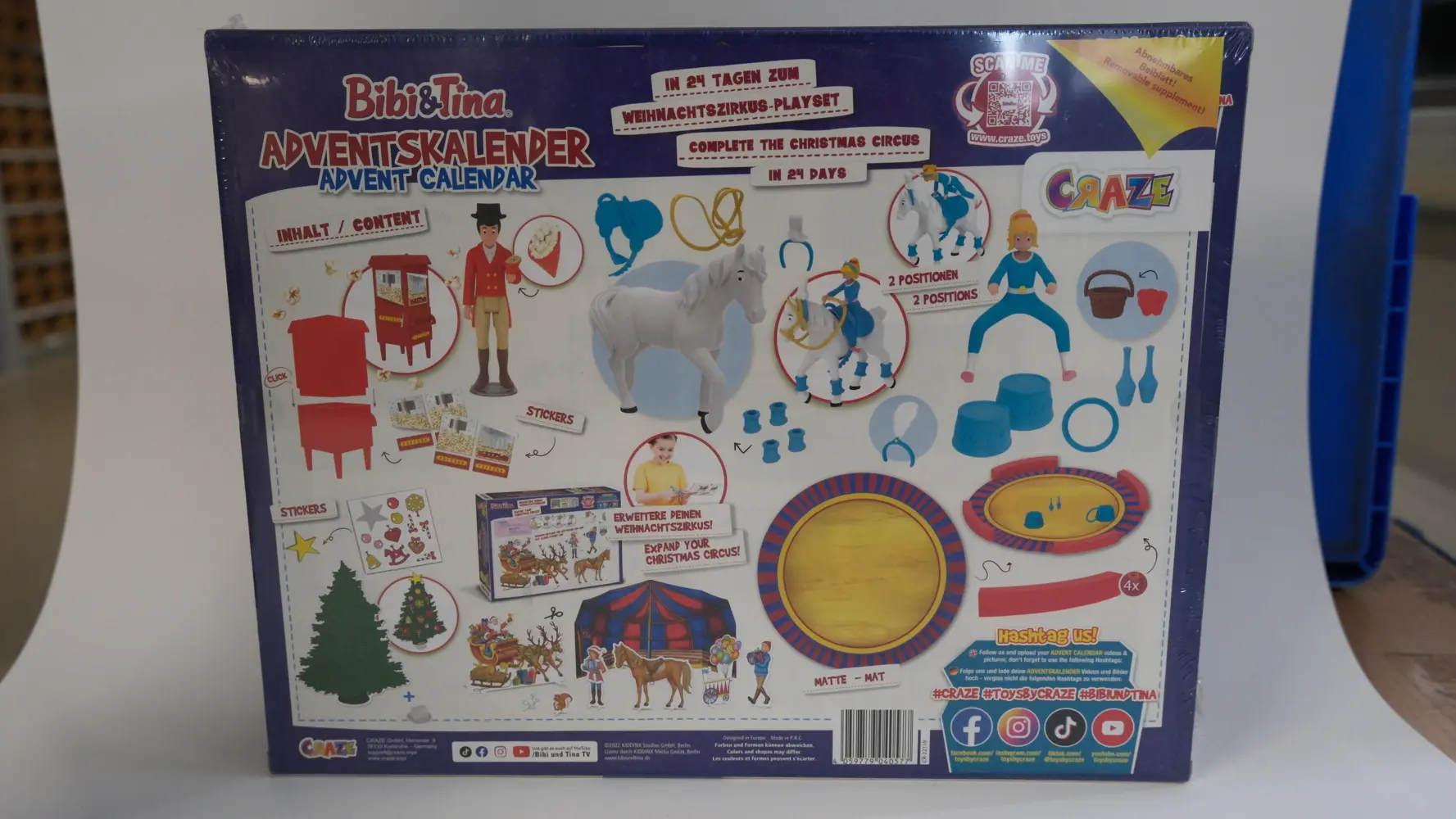 Bild: 4059779040577 | Adventskalender BIBI &amp; TINA WEIHNACHTSZIRKUS | Deutsch | Craze