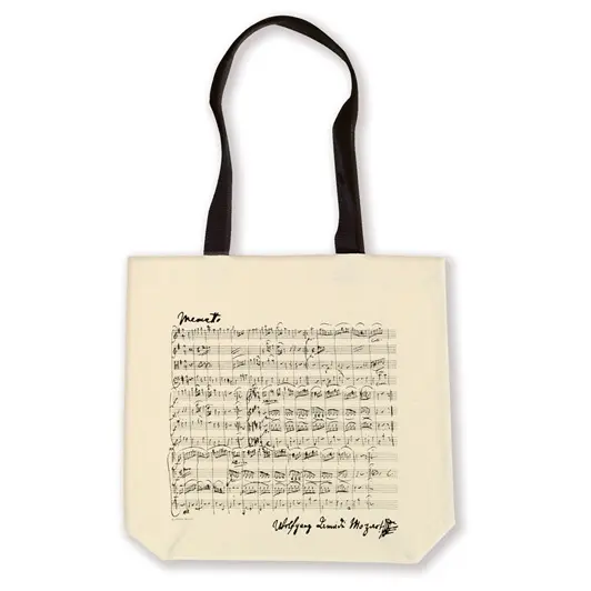 Cover: 9120016970577 | Shopper Mozart white | Cream, Large | Tragtasche | Vienna World