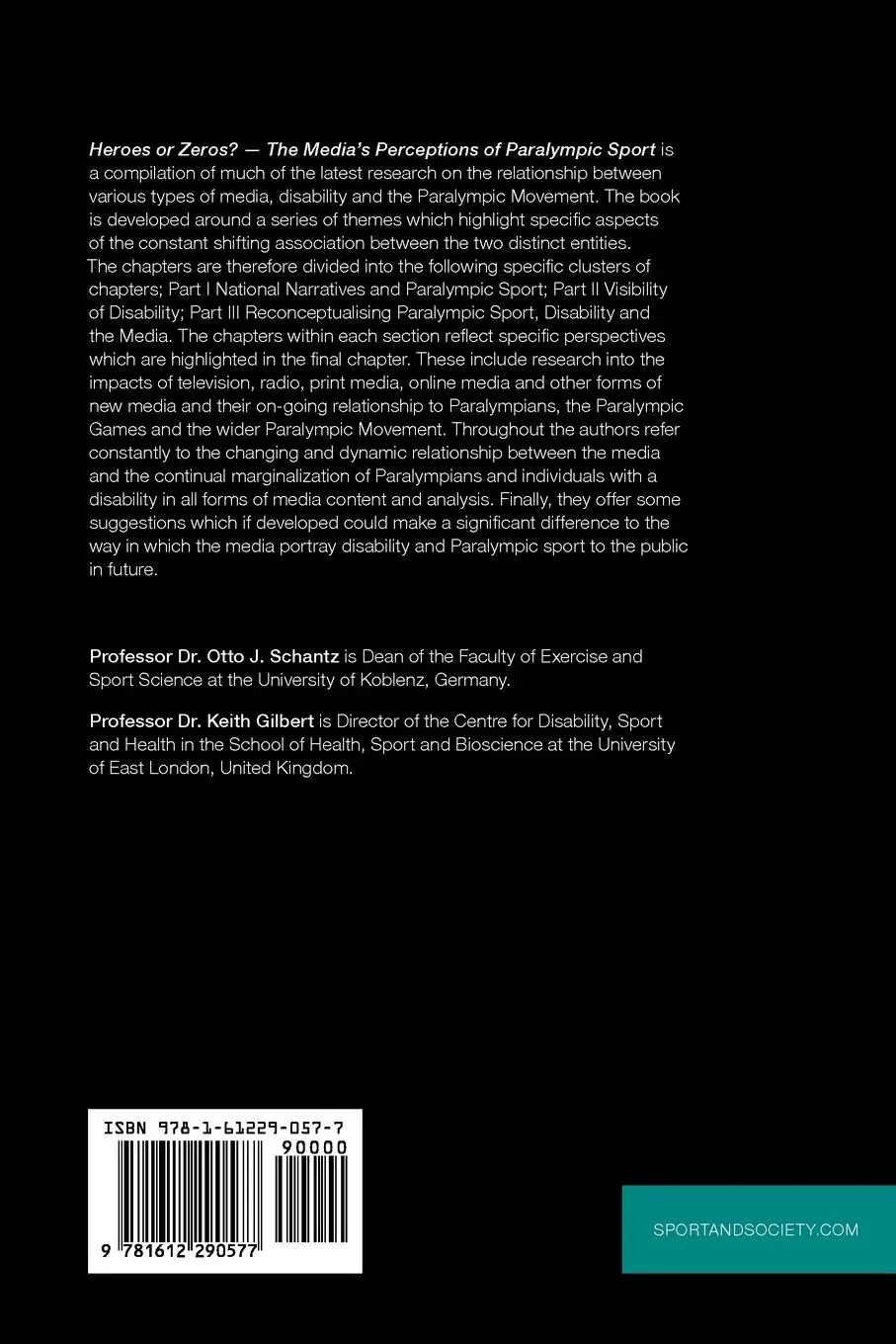 Rückseite: 9781612290577 | Heroes or Zeros? the Media's Perceptions of Paralympic Sport | Buch