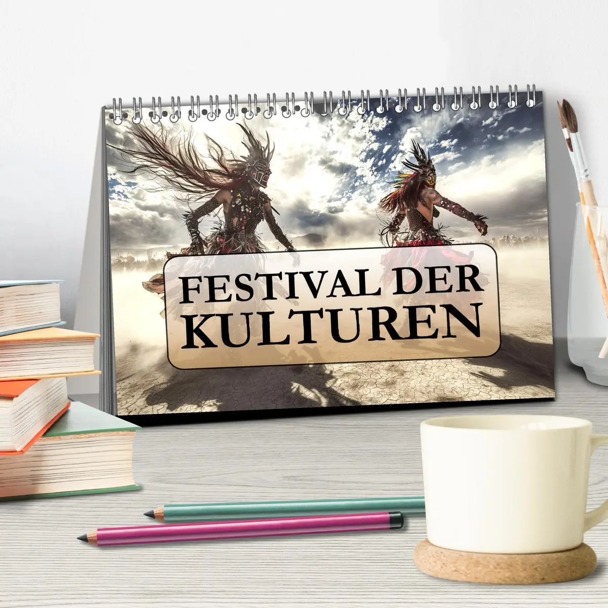Bild: 9783457350577 | Festival der Kulturen (Tischkalender 2026 DIN A5 quer), CALVENDO...