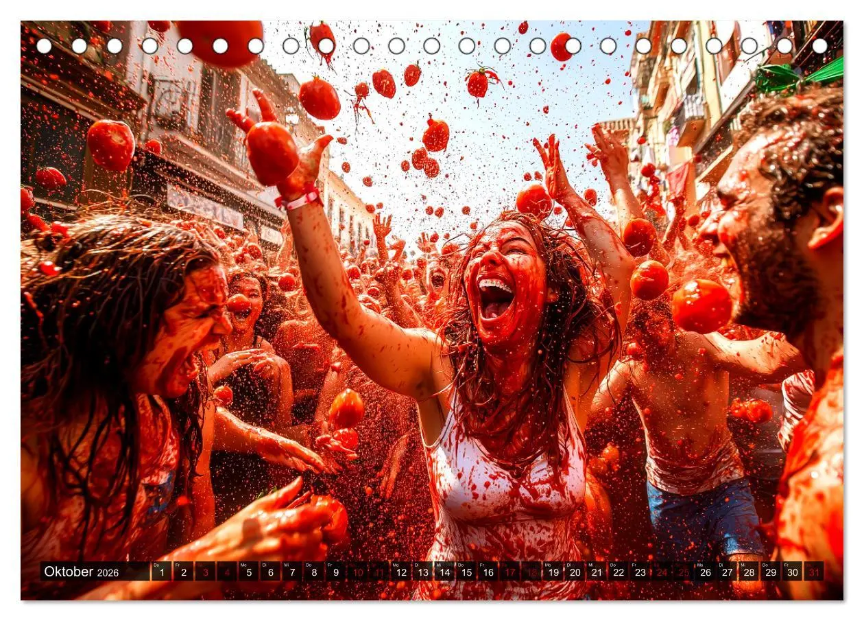 Bild: 9783457350577 | Festival der Kulturen (Tischkalender 2026 DIN A5 quer), CALVENDO...