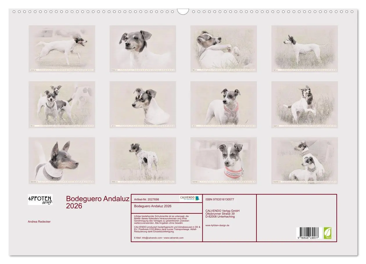 Bild: 9783516130577 | Bodeguero Andaluz 2026 (Wandkalender 2026 DIN A2 quer), CALVENDO...