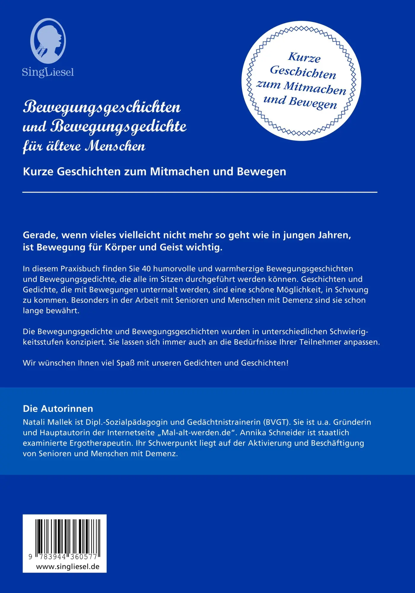 Bild: 9783944360577 | Bewegungsgeschichten für Senioren | Natali Mallek | Buch | 130 S.
