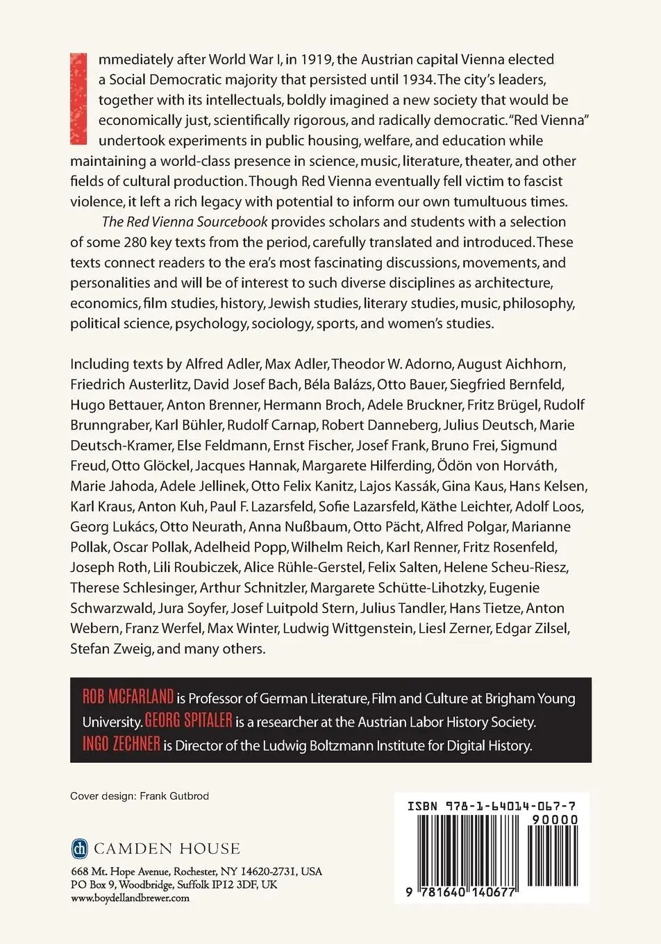 Rückseite: 9781640140677 | The Red Vienna Sourcebook | Rob Mcfarland (u. a.) | Taschenbuch | 2020