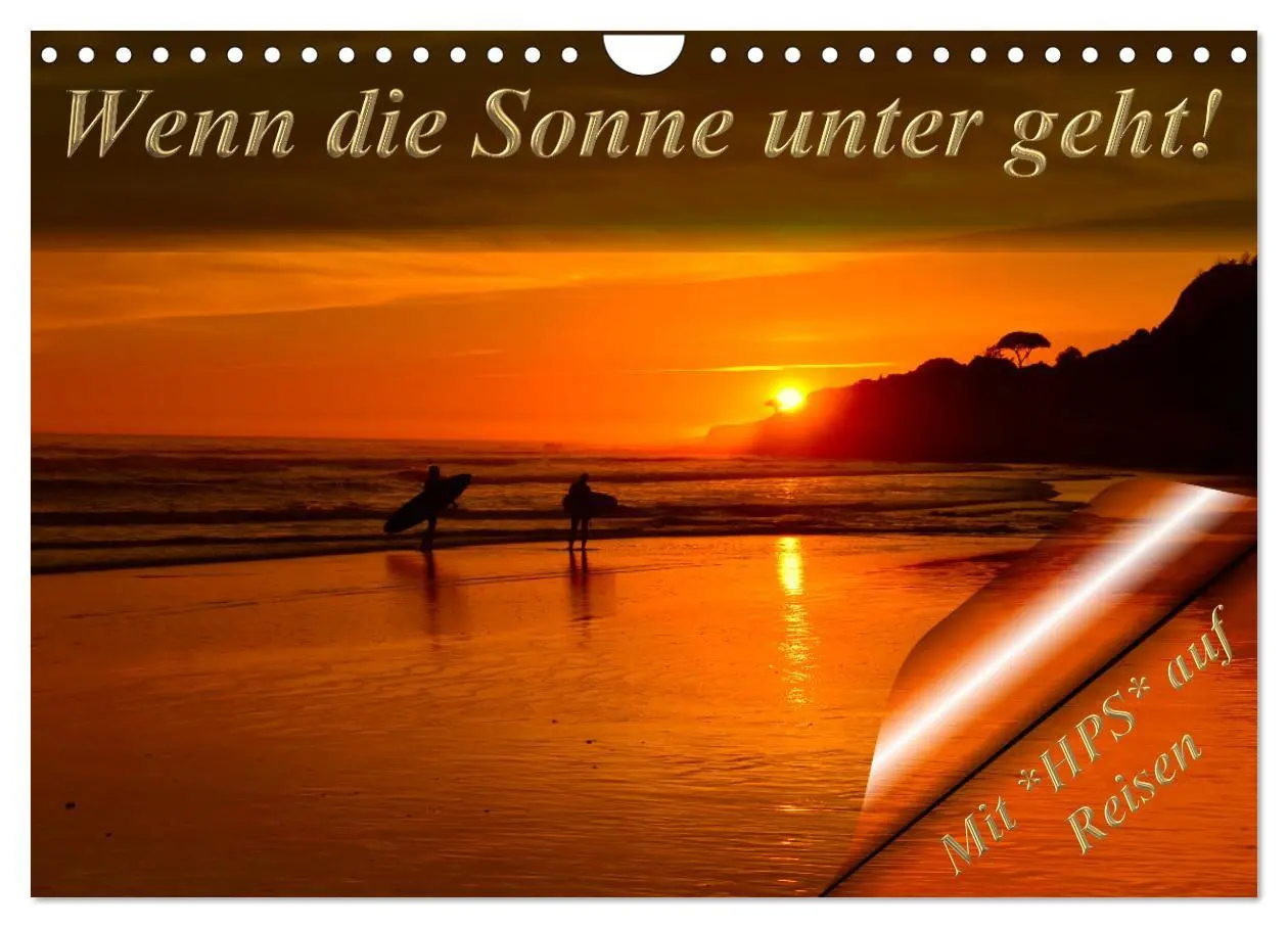 Cover: 9783457650677 | Wenn die Sonne unter geht (Wandkalender 2026 DIN A4 quer), CALVENDO...