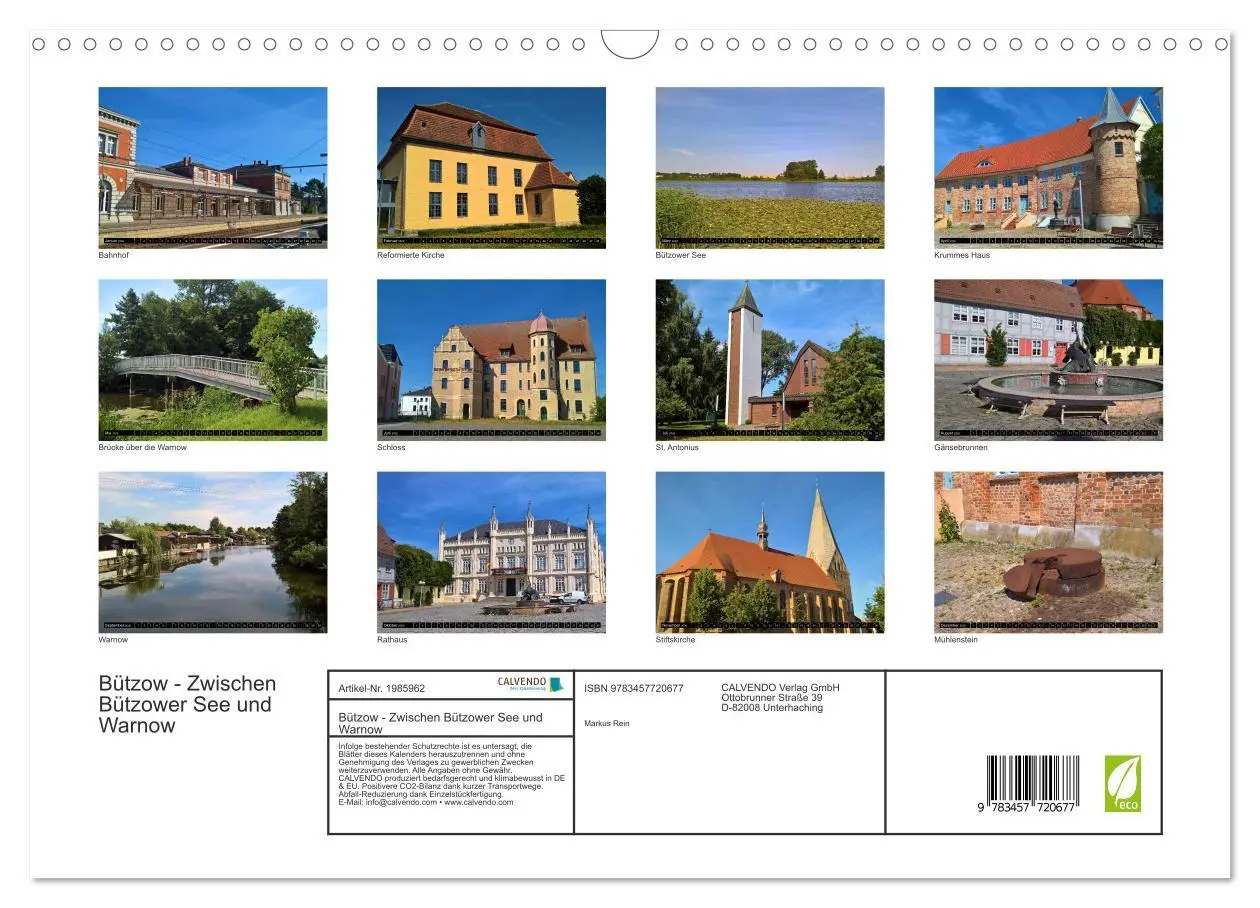 Bild: 9783457720677 | Bützow - Zwischen Bützower See und Warnow (Wandkalender 2026 DIN A3...