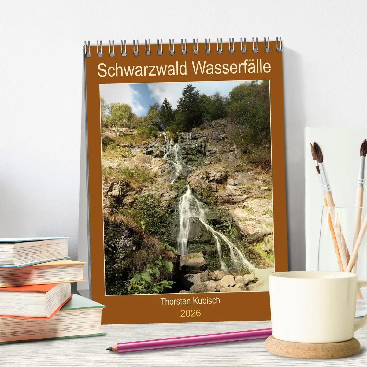 Bild: 9783516360677 | Schwarzwald Wasserfälle (Tischkalender 2026 DIN A5 hoch), CALVENDO...
