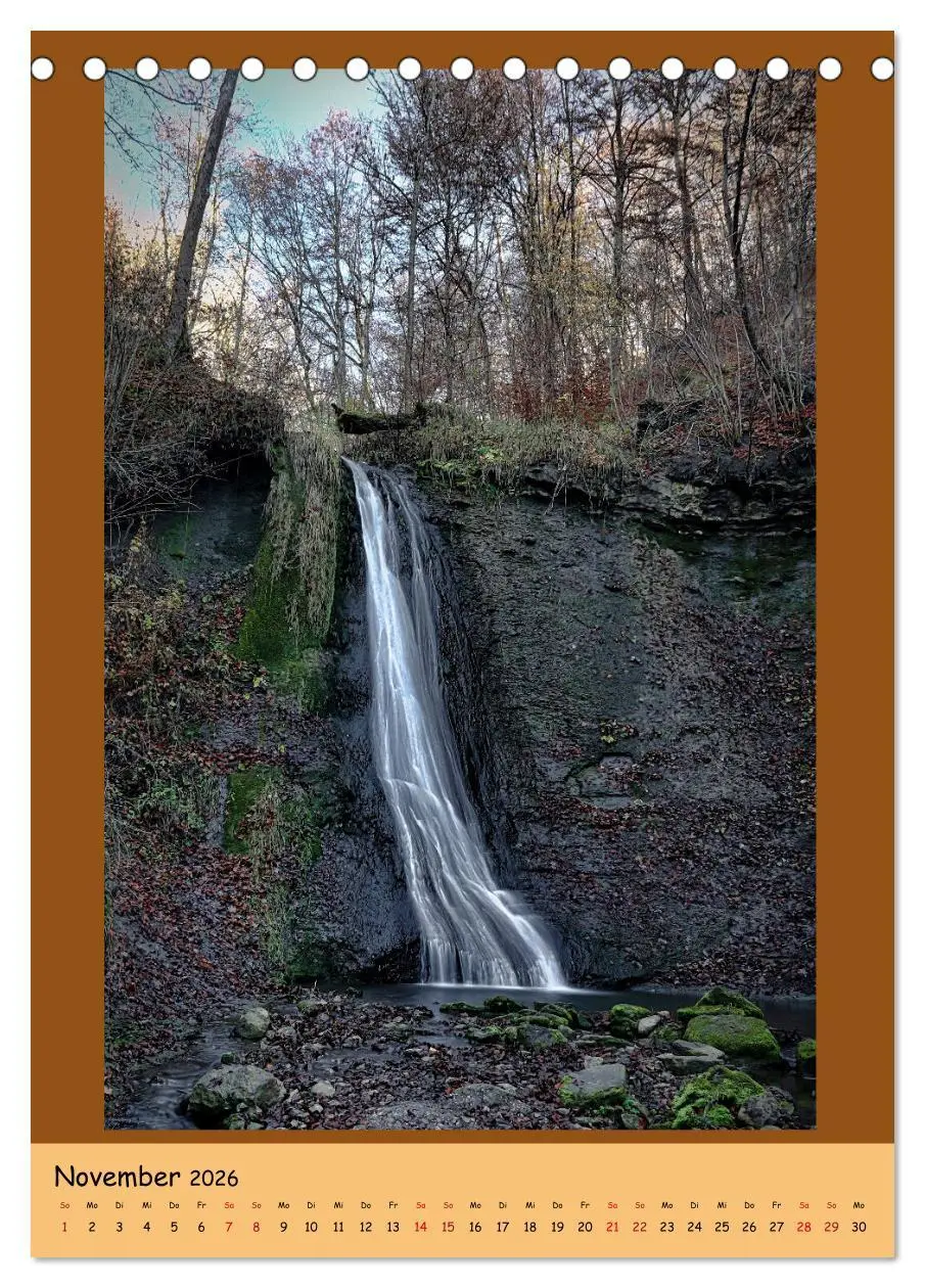Bild: 9783516360677 | Schwarzwald Wasserfälle (Tischkalender 2026 DIN A5 hoch), CALVENDO...