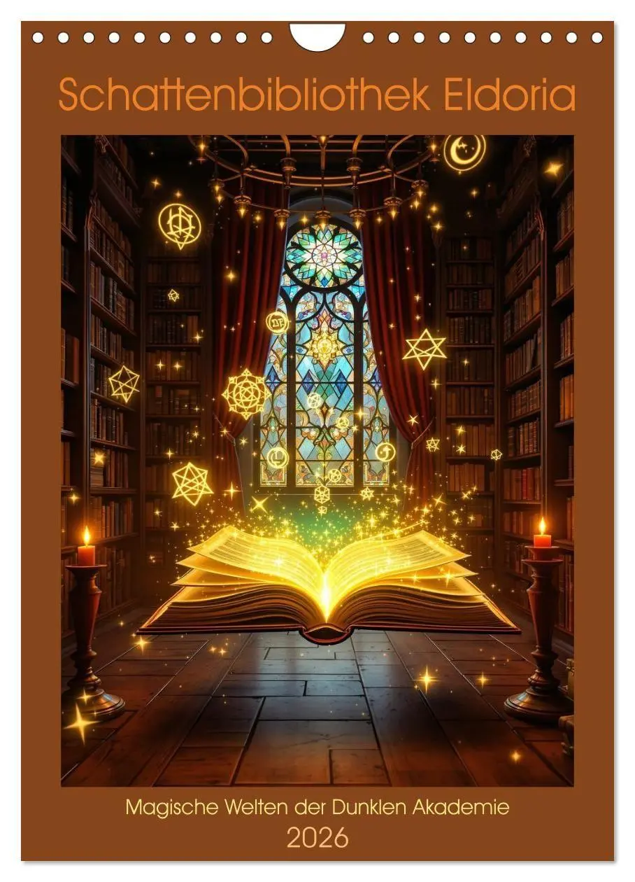 Cover: 9783516670677 | Schattenbibliothek Eldoria (Wandkalender 2026 DIN A4 hoch),...