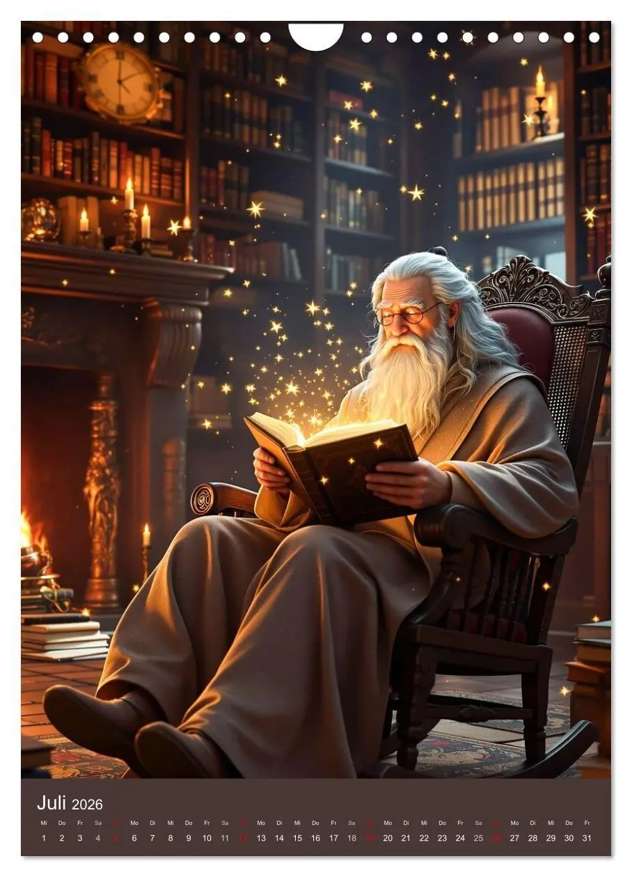 Bild: 9783516670677 | Schattenbibliothek Eldoria (Wandkalender 2026 DIN A4 hoch),...