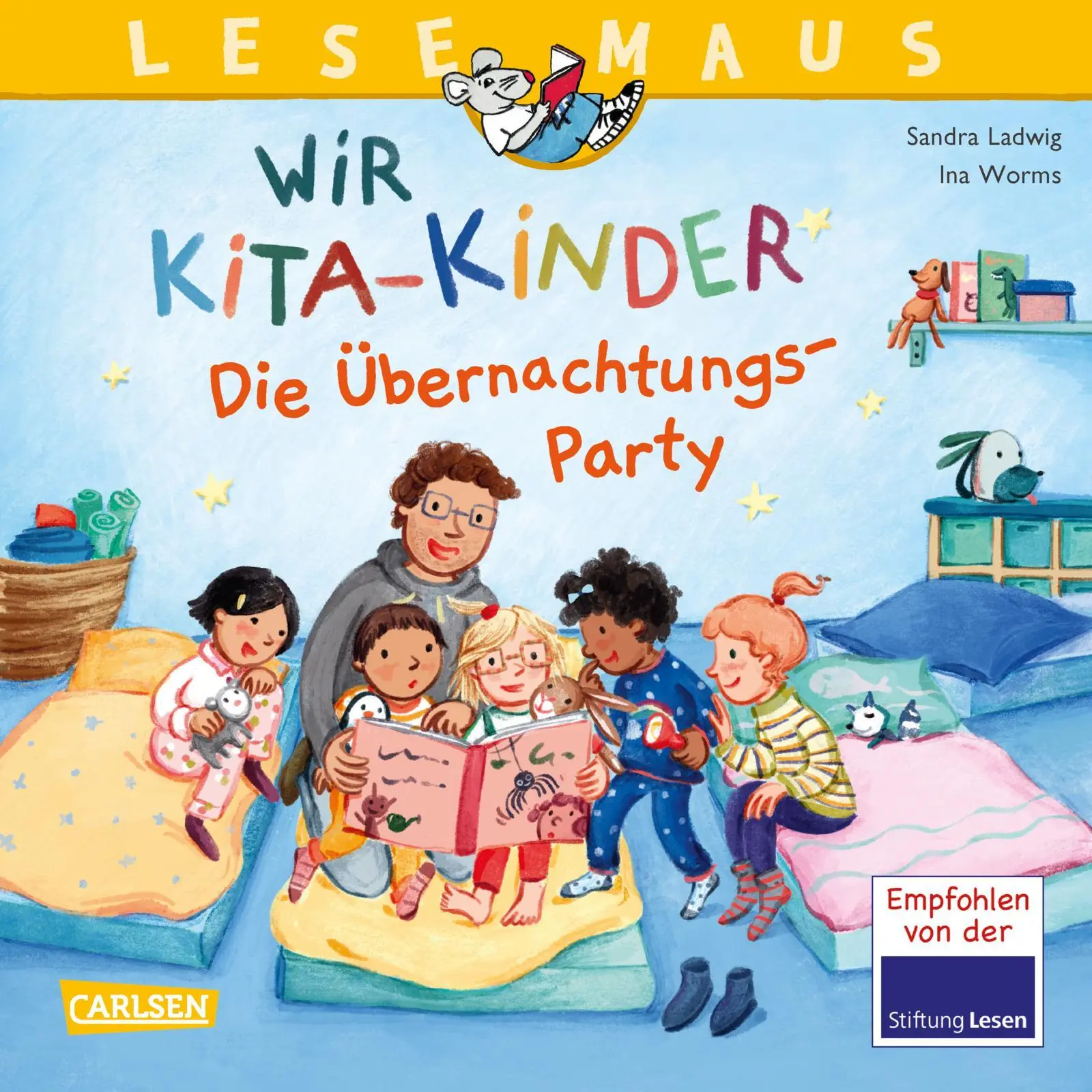 Cover: 9783551080677 | LESEMAUS 166: Wir KiTa-Kinder - Die Übernachtungs-Party | Ladwig