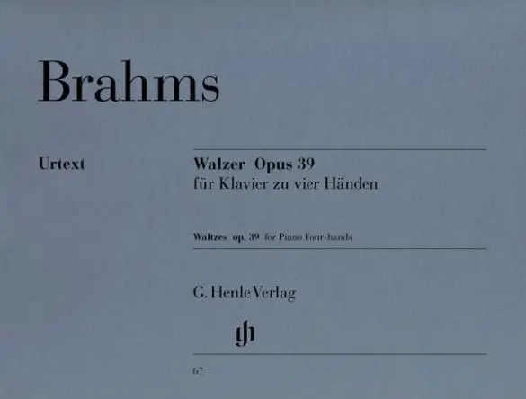 Cover: 9790201800677 | Brahms, Johannes - Walzer op. 39 | Instrumentation: Piano, 4-hands