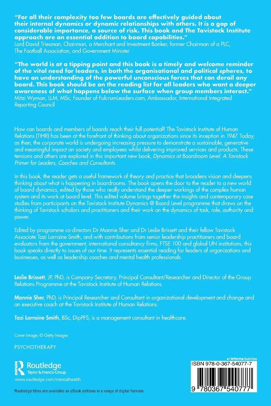 Rückseite: 9780367540777 | Dynamics at Boardroom Level | Tazi Lorraine Smith | Taschenbuch | 2020