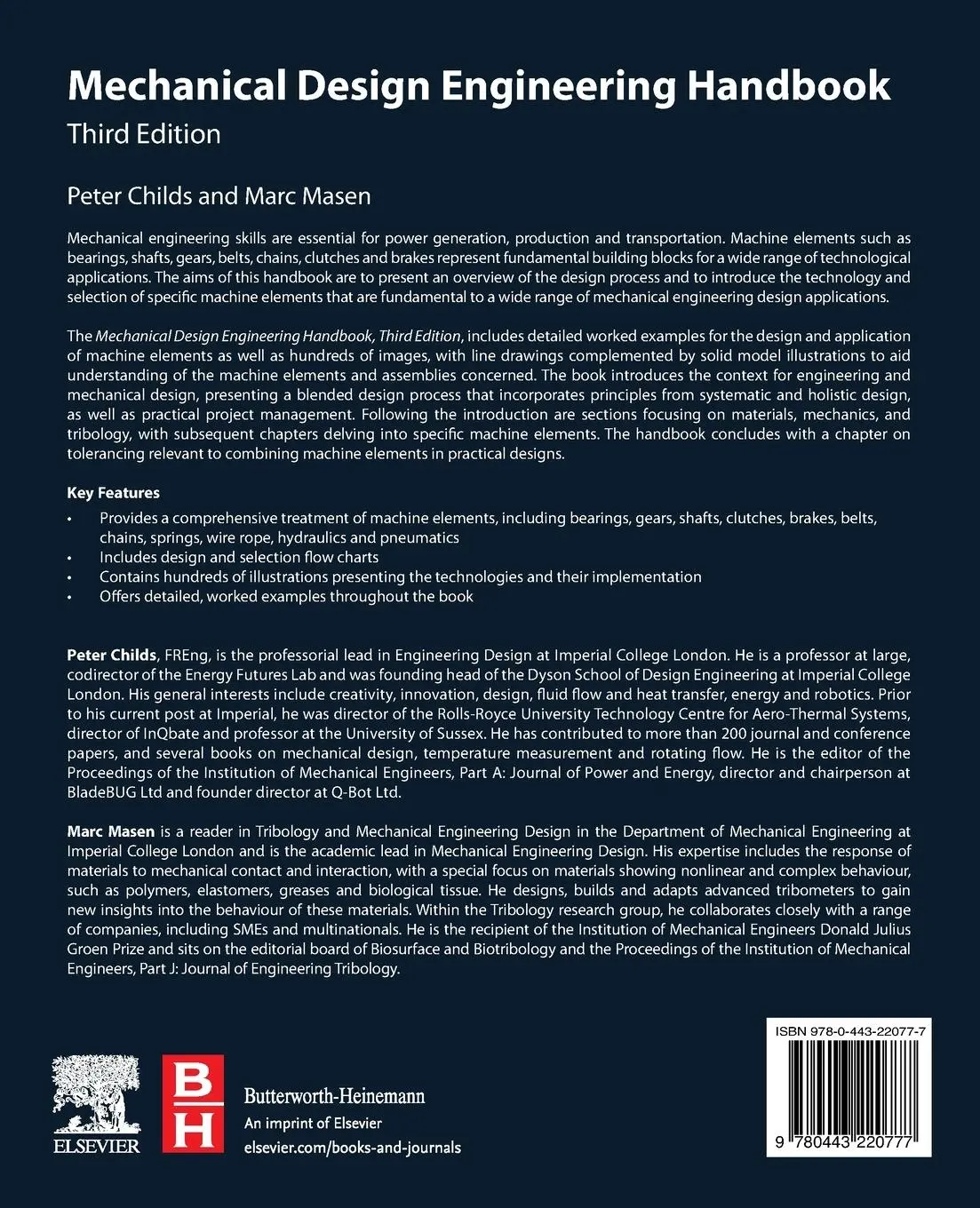 Rückseite: 9780443220777 | Mechanical Design Engineering Handbook | Peter Childs (u. a.) | Buch