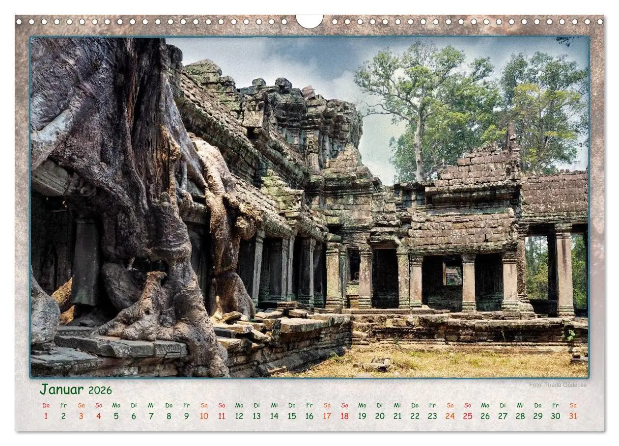 Bild: 9783457950777 | Kambodscha, Angkor Thom, Angkor Wat und Bayon (Wandkalender 2026...