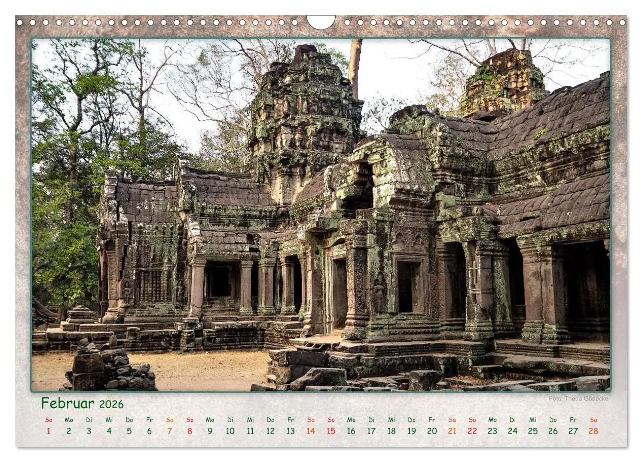 Bild: 9783457950777 | Kambodscha, Angkor Thom, Angkor Wat und Bayon (Wandkalender 2026...