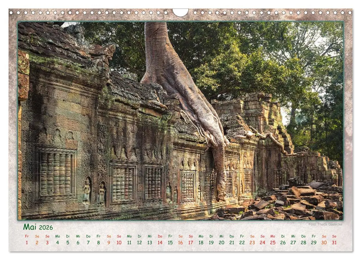 Bild: 9783457950777 | Kambodscha, Angkor Thom, Angkor Wat und Bayon (Wandkalender 2026...